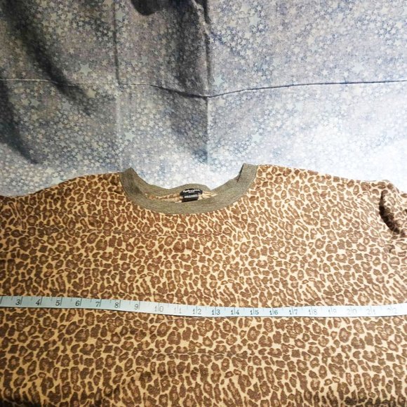 Women's grey leopard Splendid 2 piece long sleeve and jogger pant pajama set XL - Picture 5 of 12